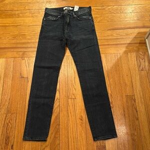 H &M LOGG, black jeans, size 30, excellent condition